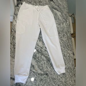 Mandala white scrubs. Small - petite.